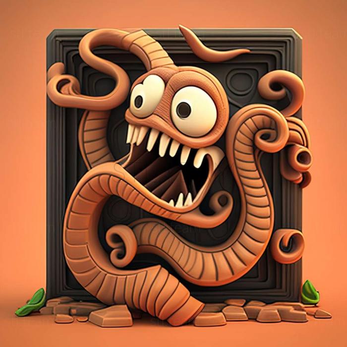 3D модель Гра Worms 4 (STL)